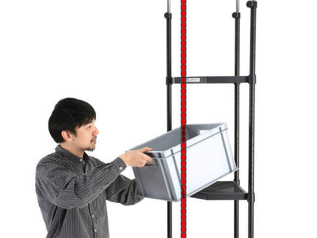 カドから部屋は広くなる。 デッドスペース０宣言のスチールラック