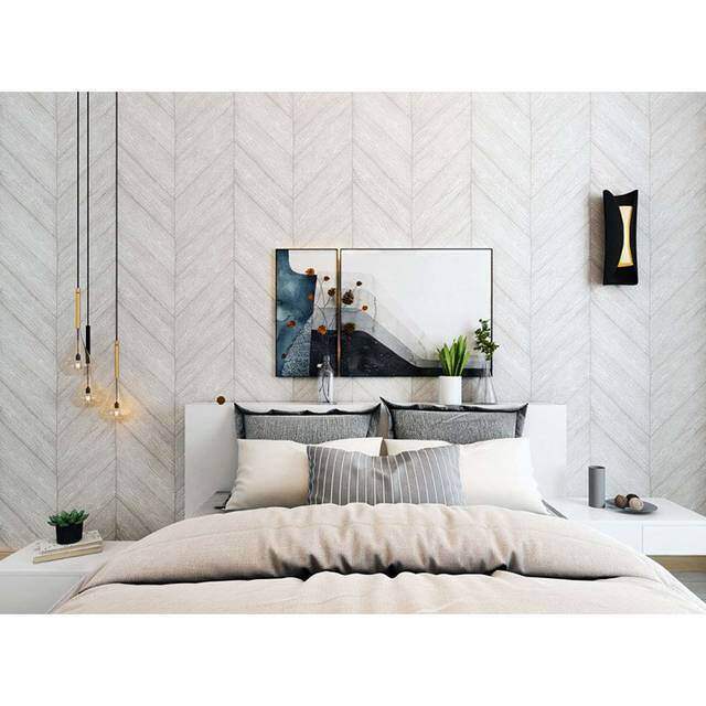 ヘリンボーン壁紙でイメチェン!クラシカルなお部屋を作る参考実例