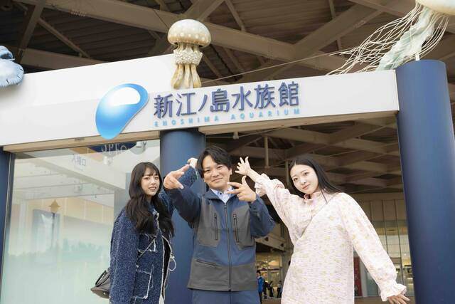 最後に三人で記念撮影　チェキラ！