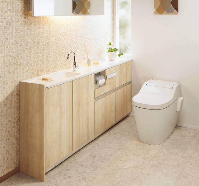オシャレなトイレは手洗いカウンターが主役！参考実例5選！