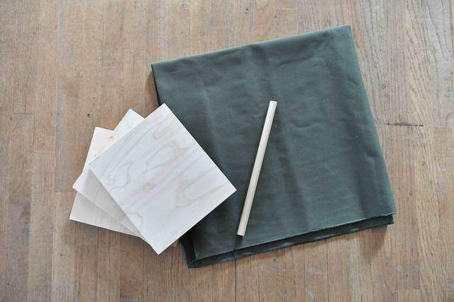 縫わずに作れるキャンバスラック 。屋内外問わず吊るして収納！