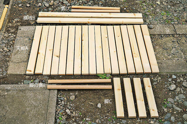 持ち運びも簡単なキャンプの味方!フォールディングテーブルをDIY!