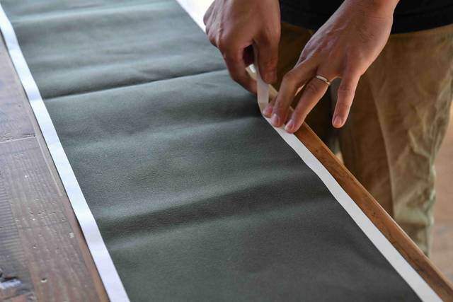 縫わずに作れるキャンバスラック 。屋内外問わず吊るして収納！