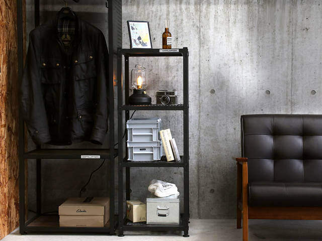 2×4材を載せたら即・完成！レイアウト自在なアイアンシェルフIQ！