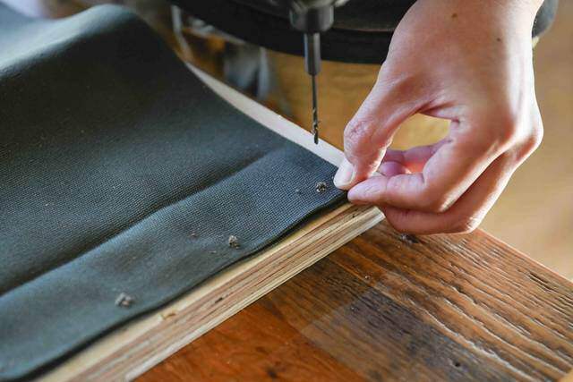 縫わずに作れるキャンバスラック 。屋内外問わず吊るして収納!