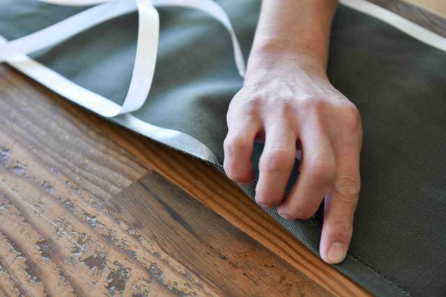 縫わずに作れるキャンバスラック 。屋内外問わず吊るして収納!