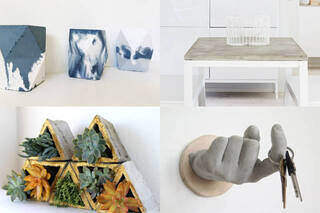 コンクリート(セメント)DIYでインテリア・庭アイテムを手作り！材料・作業方法を解説 | カシワバラさんの暮らし。