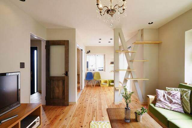 筋交いをおしゃれに活かして抜けない壁と柱を有効活用