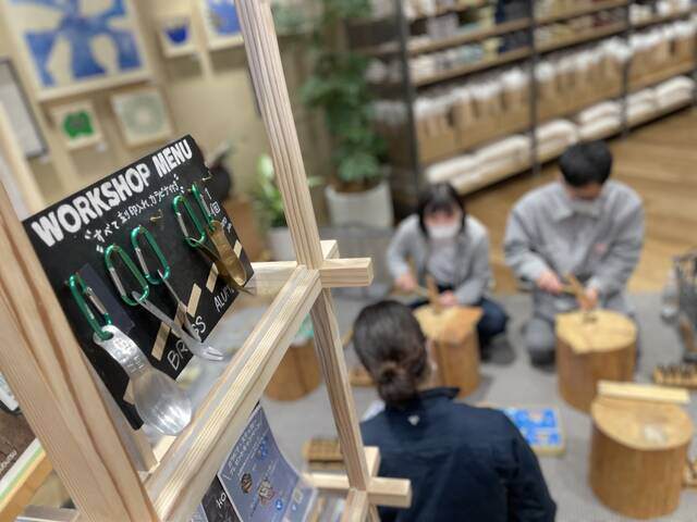 店舗内でのワークショップ開催