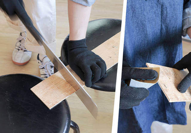 古材を天板に採用したテーブルは、1つあるだけでモダンなコーディネイトに。