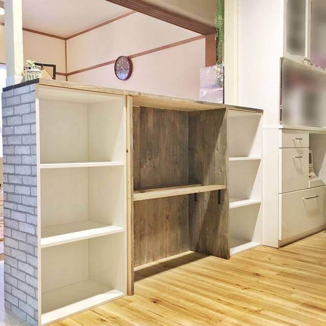 自宅がお洒落に大変身!カフェ風キッチンカウンターをDIYで作ろう!