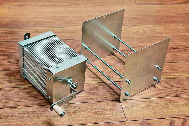 手回しで簡単焙煎!ボックス型ロースターをDIY!