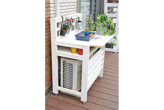 移動も簡単！2WAY室外機カバーの作り方！！ | カシワバラさんの暮らし。