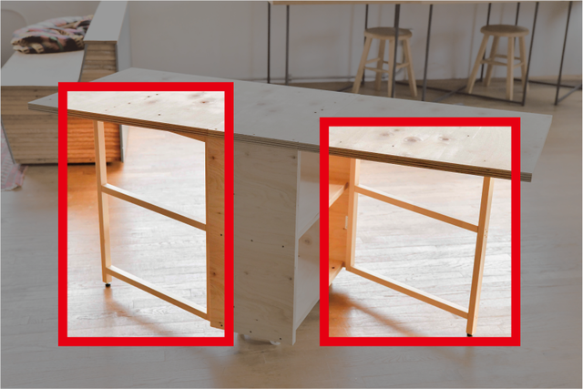 畳んで収納、開いてカフェに!収納力も抜群な移動式バタフライテーブルをDIY