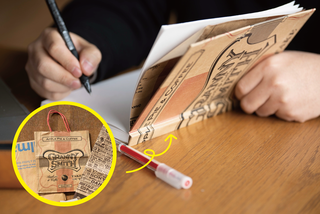 紙袋に新たな命を。お気に入りデザインでオリジナルノートDIY | カシワバラさんの暮らし。