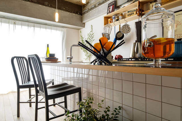 カウンター使いが決めて!キッチン部屋をもっと楽しむ方法
