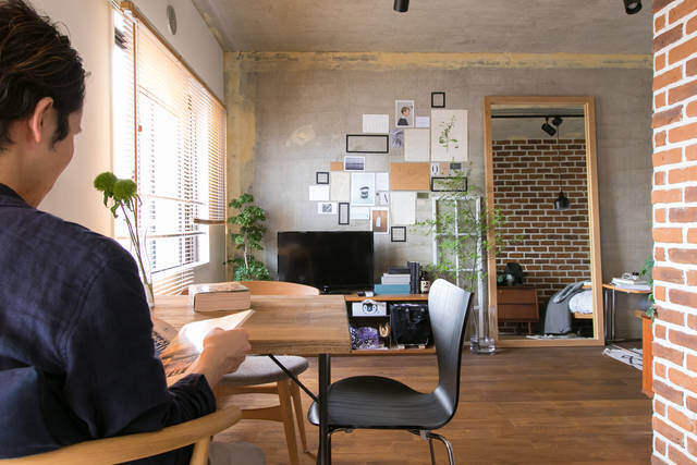 憧れブリックウォールもリノベ賃貸で叶う！優しい陽射しの開放感