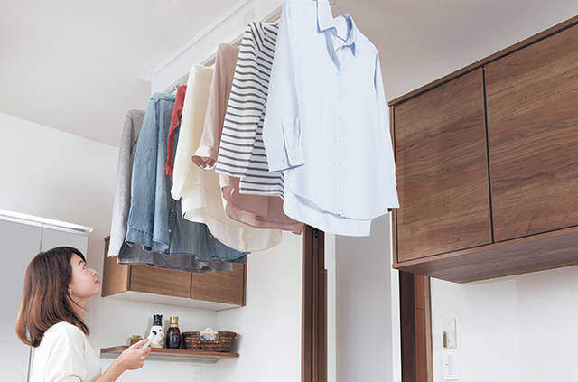 洗面所に物干しスペースが欲しい!オススメ室内干しグッズ&DIYアイデア