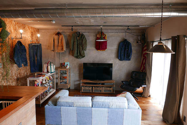 U.S.ヴィンテージ好きのリノベ部屋!ラギッド感溢れる趣味空間!