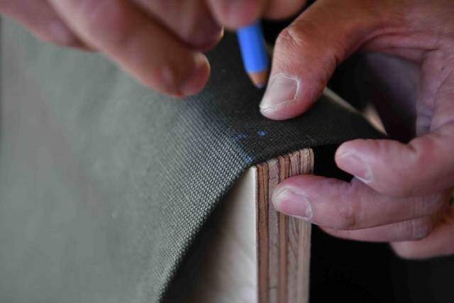 縫わずに作れるキャンバスラック 。屋内外問わず吊るして収納！