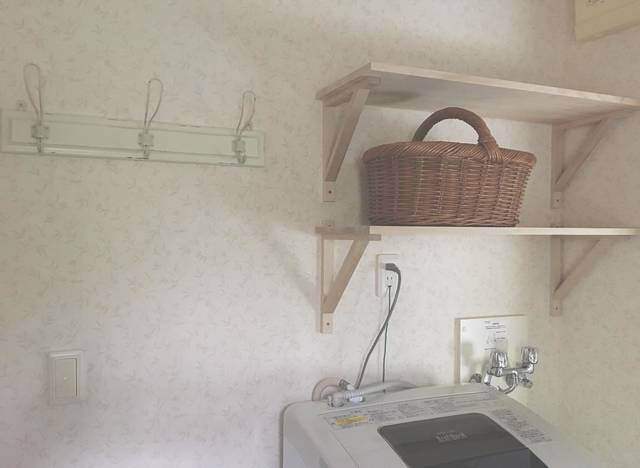 【ランドリーラック】DIY洗濯機ラックで脱衣所をスッキリ収納!