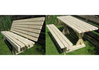 2WAY! 2×4材でピクニックテーブル兼ベンチをDIY | カシワバラさんの暮らし。