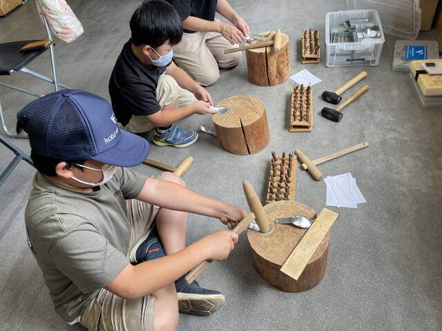 工場見学後のものづくり体験