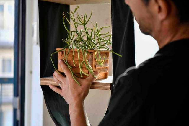 縫わずに作れるキャンバスラック 。屋内外問わず吊るして収納！