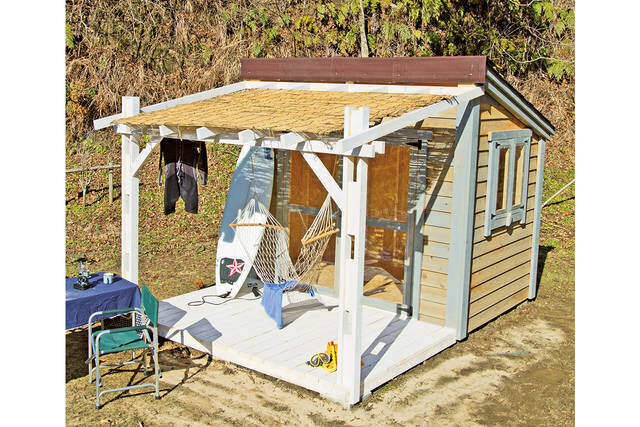 DIYで作れる!片屋根デッキ付きの多目的小屋制作ガイド