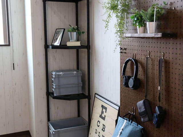 カドから部屋は広くなる。 デッドスペース０宣言のスチールラック